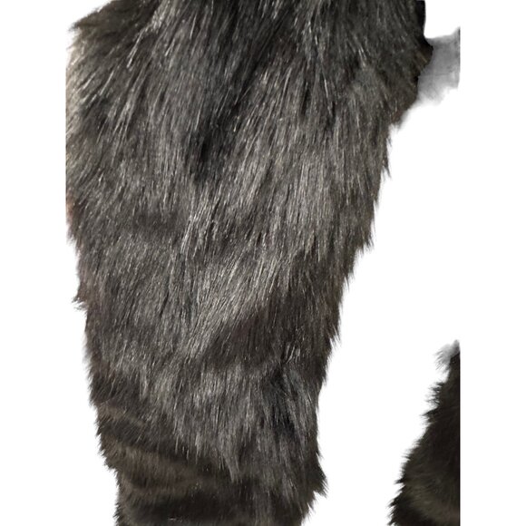 👗 2/$30 👗Unreal Fur Black Faux Fur Scarf Wrap 100% Modacrylic & Polyester - Picture 2 of 5